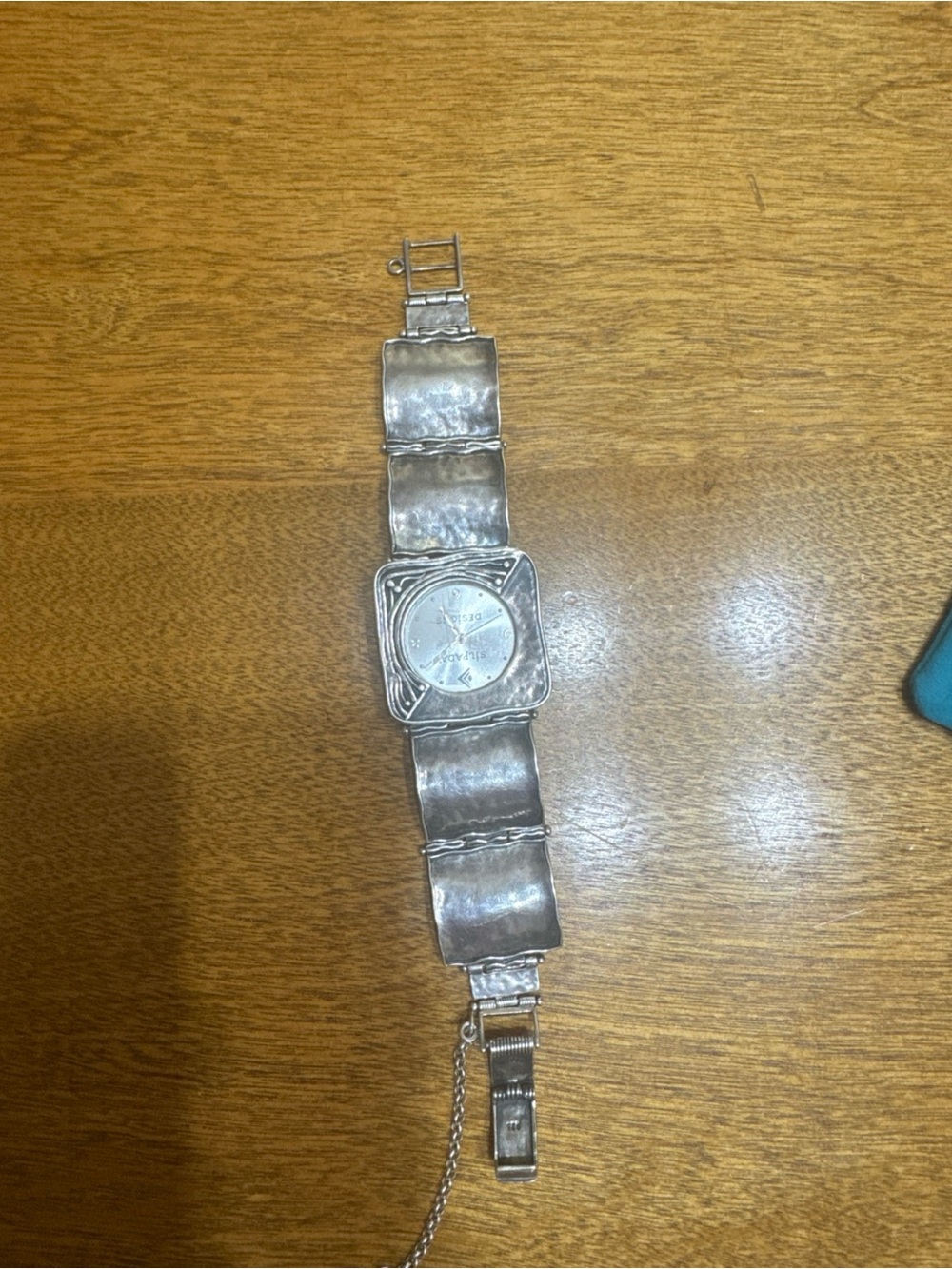 Silpada Sterling Silver-Wide Link Bracelet Watch